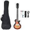 Electric Guitar for Kids 30" with Bag - Brown & Black