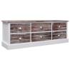 Brown Hall Bench 115x30x40 cm - Rustic Storage Solution