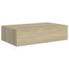 Wall-Mounted Oak Drawer Shelves - 2 pcs | Hipo Market