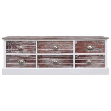 Brown Hall Bench 115x30x40 cm - Rustic Storage Solution