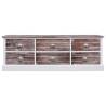 Brown Hall Bench 115x30x40 cm - Rustic Storage Solution