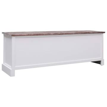 Brown Hall Bench 115x30x40 cm - Rustic Storage Solution