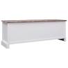 Brown Hall Bench 115x30x40 cm - Rustic Storage Solution