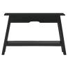 Console Table Black - Solid Mahogany Wood | Hipo Market