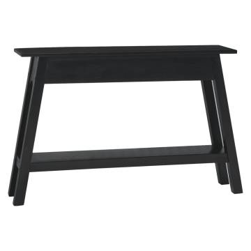 Console Table Black - Solid Mahogany Wood | Hipo Market