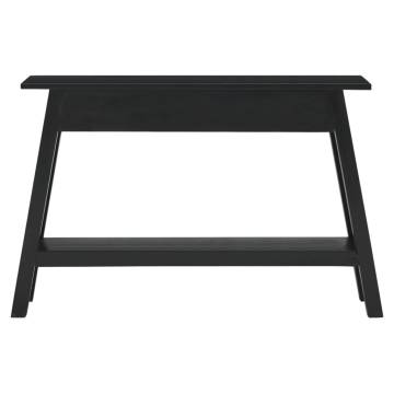 Console Table Black - Solid Mahogany Wood | Hipo Market