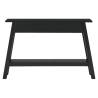 Console Table Black - Solid Mahogany Wood | Hipo Market