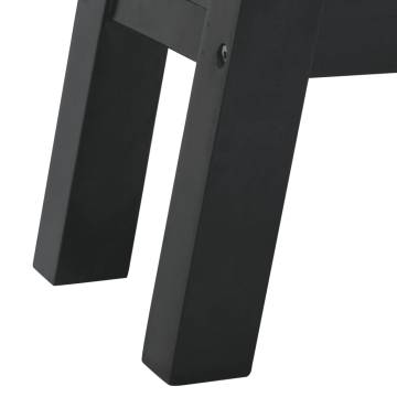 Console Table Black - Solid Mahogany Wood | Hipo Market