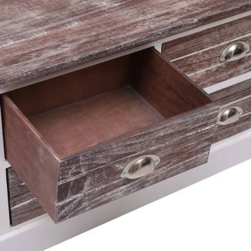 Brown Hall Bench 115x30x40 cm - Rustic Storage Solution