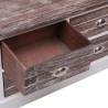 Brown Hall Bench 115x30x40 cm - Rustic Storage Solution