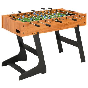 Folding Football Table 121x61 cm - Light Brown | HIPO Market