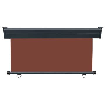 Balcony Side Awning 140x250 cm Brown - Privacy & Comfort