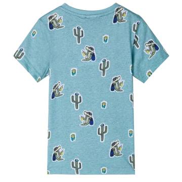 Kids' Light Green Melange T-Shirt Age 5-6 | Hipomarket