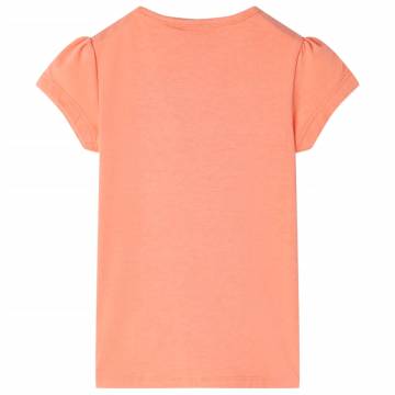 Kids' T-Shirt Neon Orange 140 - Fun & Durable Kids Clothing