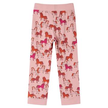 Kids' Long Sleeve Pyjamas Light Pink 128 | Hipomarket