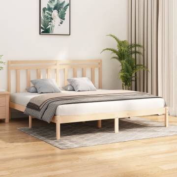 Solid Wood Bed Frame 180x200 cm Super King Size | Hipomarket