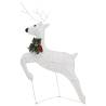 Christmas Reindeers 4 pcs White with 80 LEDs - Hipomarket