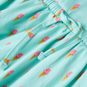 Kids' Dress with Drawstring - Light Mint (Size 116) | HipoMarket