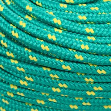 Green 6mm Polypropylene Boat Rope - 500m | HipoMarket