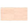 Untreated Solid Wood Live Edge Table Top | 120x60 cm