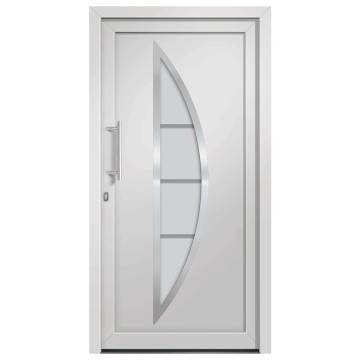 Front Door White 108x208 cm - Elegant & Secure Entrance