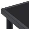 Outdoor Dining Table Anthracite 190x90 cm - Steel & Glass