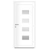 Front Door White 100x210 cm - Aluminium & PVC Security Door