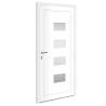 Front Door White 100x210 cm - Aluminium & PVC Security Door