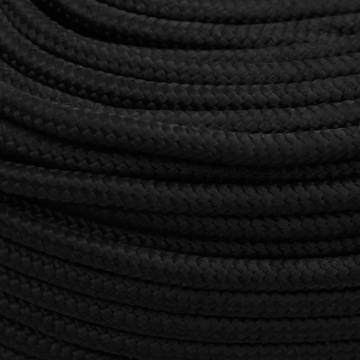 Work Rope Black 8mm 500m Polyester - Durable & Versatile