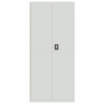 Light Grey File Cabinet 90x40x200 cm - Stylish & Durable Storage