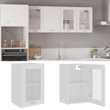 Hanging Glass Cabinet White 40x31x60 cm | Hipomarket