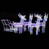 Reindeers & Sleigh Christmas Decoration - 280x28x55 cm