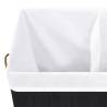 Bamboo Laundry Basket Black 100L - Stylish & Practical Storage