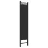 6-Panel Black Room Divider - 240x200 cm Fabric | HiPoMarket