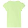 Kids' Neon Yellow T-shirt with Reversible Sequin Ice Cream