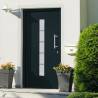 Front Door Aluminium and PVC Anthracite 110x210 cm Colour anthracite Size 110 x 210 cm Quantity in Package 1 Model right 