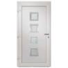 Elegant Front Door White 108x208 cm | Security & Style