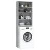 Washing Machine Cabinet Grey Sonoma - Space-Saving Storage