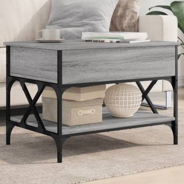 Stylish Grey Sonoma Coffee Table - 70x50x50 cm | HipoMarket