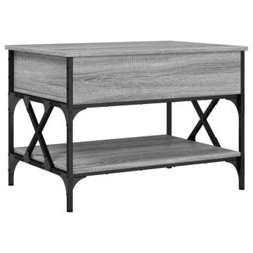 Stylish Grey Sonoma Coffee Table - 70x50x50 cm | HipoMarket