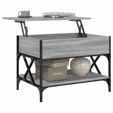 Stylish Grey Sonoma Coffee Table - 70x50x50 cm | HipoMarket