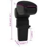 Car Armrest Black 12x32x(34-50) cm ABS - HipoMarket