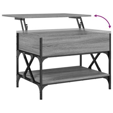 Stylish Grey Sonoma Coffee Table - 70x50x50 cm | HipoMarket