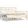 Solid Wood Bed Frame 160x200 cm - Modern Design | HipoMarket