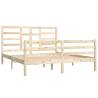 Solid Wood Bed Frame 160x200 cm - Modern Design | HipoMarket