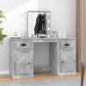 Dressing Table with LED Concrete Grey 130x50x132.5 cm Colour concrete grey Quantity in Package 1 