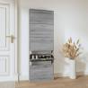 Shoe Cabinet Grey Sonoma 59x17x169 cm Engineered Wood Colour grey sonoma Quantity in Package 1 Height 169 cm Number of 