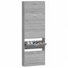 Shoe Cabinet Grey Sonoma - Stylish Storage Solution