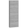 Shoe Cabinet Grey Sonoma - Stylish Storage Solution