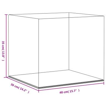 Transparent Acrylic Display Box 40x36x35 cm - Durable Protection